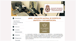 Desktop Screenshot of anpec.es