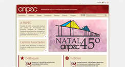 Desktop Screenshot of anpec.org.br
